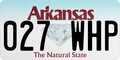 AR license plate 027WHP