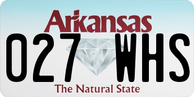 AR license plate 027WHS