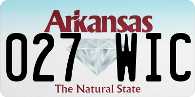 AR license plate 027WIC