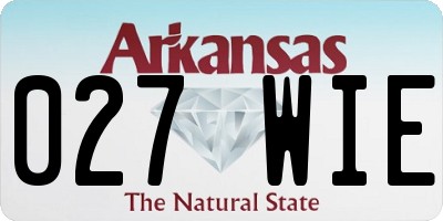 AR license plate 027WIE