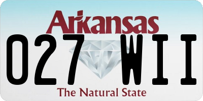 AR license plate 027WII