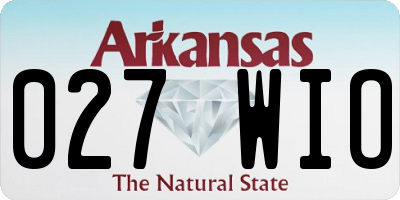 AR license plate 027WIO