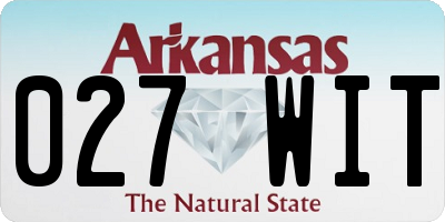 AR license plate 027WIT