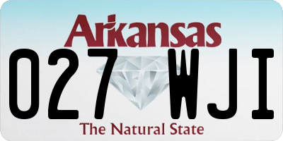 AR license plate 027WJI