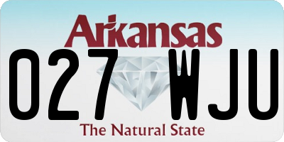 AR license plate 027WJU