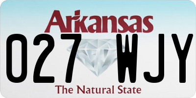 AR license plate 027WJY