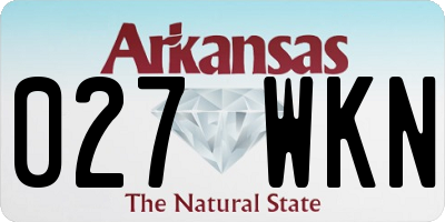 AR license plate 027WKN