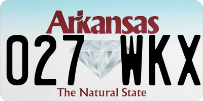 AR license plate 027WKX
