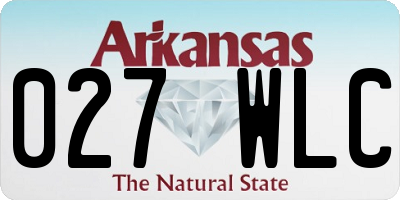 AR license plate 027WLC