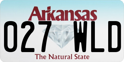 AR license plate 027WLD