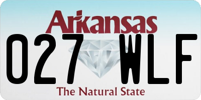 AR license plate 027WLF