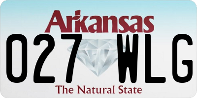 AR license plate 027WLG