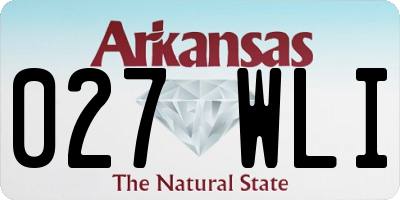 AR license plate 027WLI