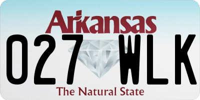 AR license plate 027WLK