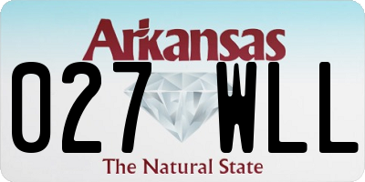 AR license plate 027WLL