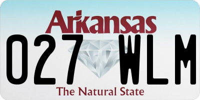 AR license plate 027WLM