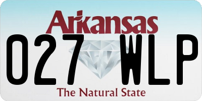 AR license plate 027WLP