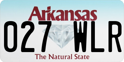 AR license plate 027WLR