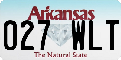 AR license plate 027WLT