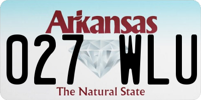 AR license plate 027WLU