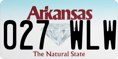 AR license plate 027WLW