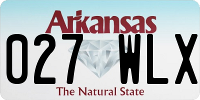 AR license plate 027WLX