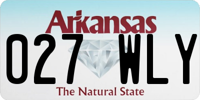 AR license plate 027WLY