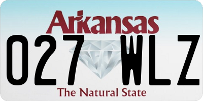 AR license plate 027WLZ