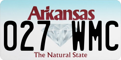 AR license plate 027WMC