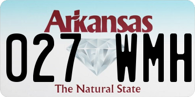 AR license plate 027WMH