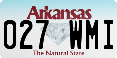 AR license plate 027WMI