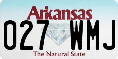 AR license plate 027WMJ