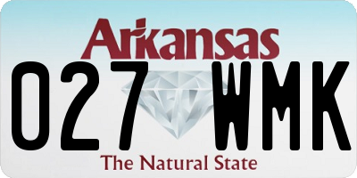 AR license plate 027WMK