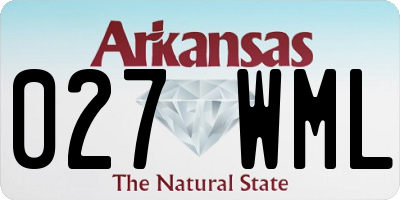AR license plate 027WML