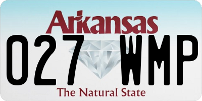 AR license plate 027WMP