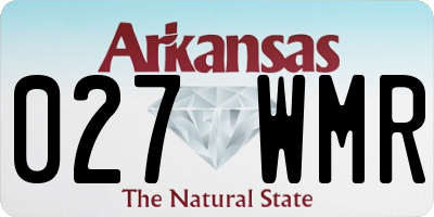 AR license plate 027WMR