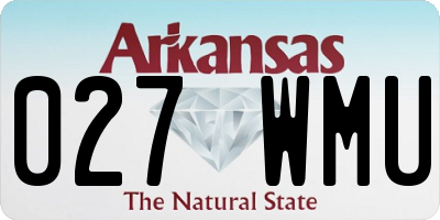 AR license plate 027WMU