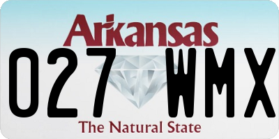 AR license plate 027WMX