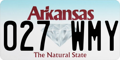 AR license plate 027WMY