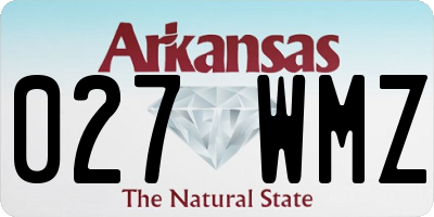 AR license plate 027WMZ