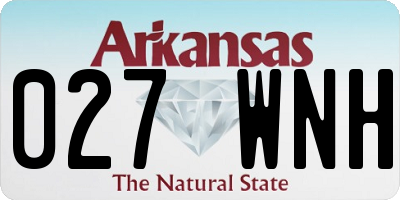 AR license plate 027WNH