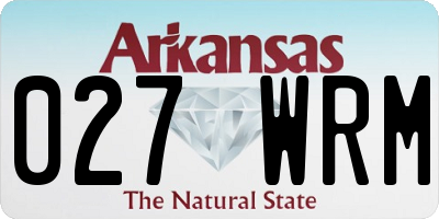 AR license plate 027WRM