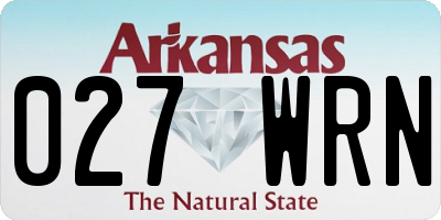 AR license plate 027WRN
