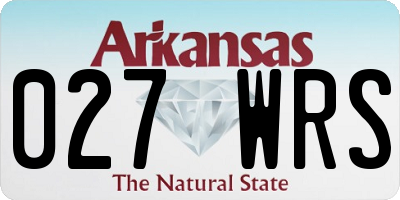 AR license plate 027WRS