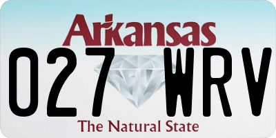 AR license plate 027WRV