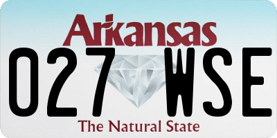 AR license plate 027WSE