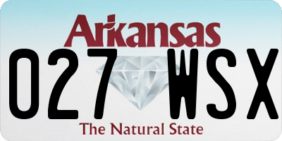 AR license plate 027WSX