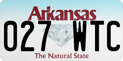 AR license plate 027WTC