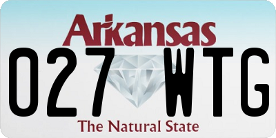 AR license plate 027WTG