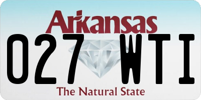 AR license plate 027WTI